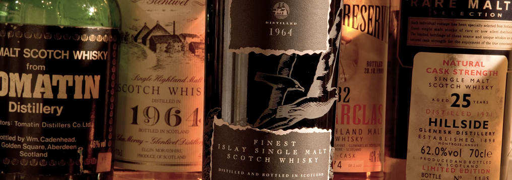 Whisky bottles